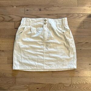 NWT Fashion Nova White Denim Skirt